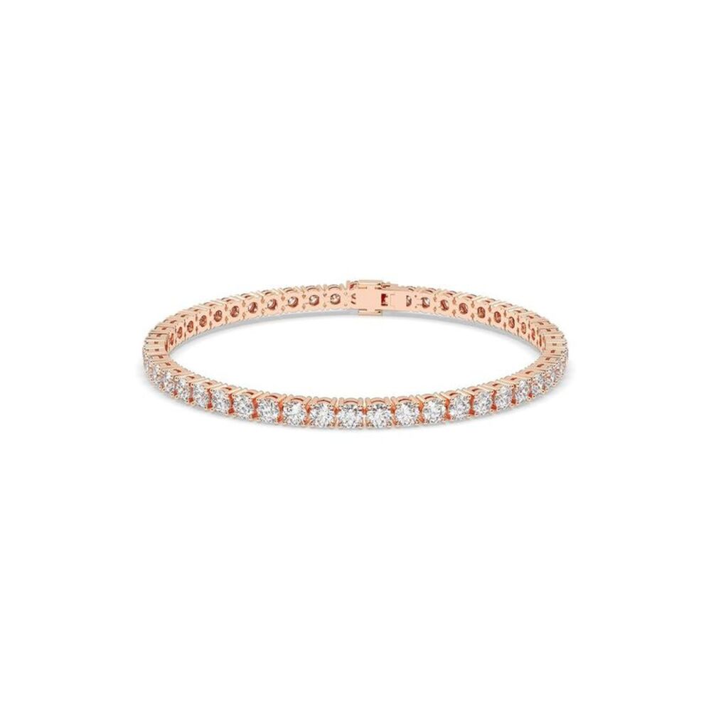 14K Rose Gold 7.00 Ct. Tw. Lab-Grown Diamond Bracelet